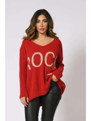 Plus Size Company Sweter "Jarry" w kolorze czerwonym rozmiar: 44