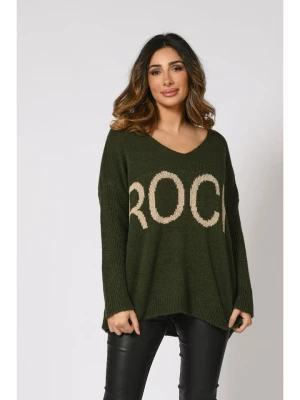 Plus Size Company Sweter "Jarry" w kolorze khaki rozmiar: 50