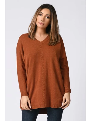 Plus Size Company Sweter w kolorze jasnobrązowym rozmiar: 52/54