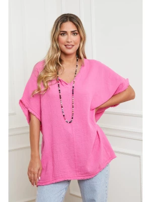Plus Size Company Tunika w kolorze różowym rozmiar: 40