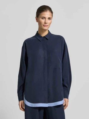 Płynna bluzka z wiskozy z kontrastowymi paskami Style Icon Collection