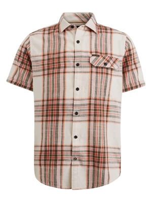 PME Legend Koszula - Regular fit - w kolorze beżowo-czerwonym rozmiar: XL