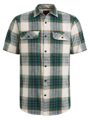 PME Legend Koszula - Regular fit - w kolorze kremowo-zielonym rozmiar: XXL