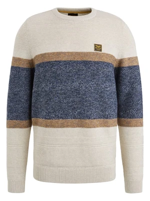 PME Legend Sweter w kolorze beżowo-granatowym rozmiar: XXL