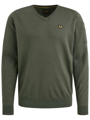 PME Legend Sweter w kolorze khaki rozmiar: S