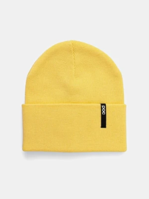 POC czapka z dodatkiem wełny kolor żółty 64312
