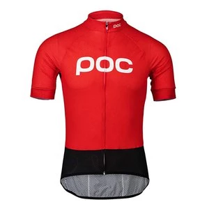 POC ESSENTIAL XC ZIP TEE PRISMANE RED SS19528301118