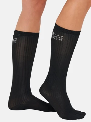 Podkolanówki MM6 Maison Margiela czarny