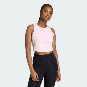 PODKOSZULEK ESSENTIALS 3-STRIPES PADDED TANK Adidas Clear Pink