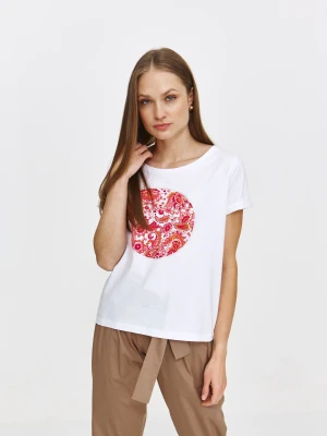 Podkoszulek z okrągłym nadrukiem