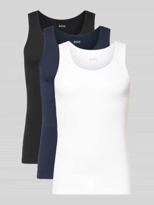 Podkoszulka o kroju regular fit z czystej bawełny w zestawie 3 szt. Boss