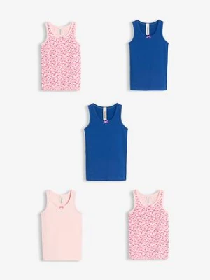 Podkoszulka z miękkiej bawełny z satynową kokardką (5 szt.) bonprix