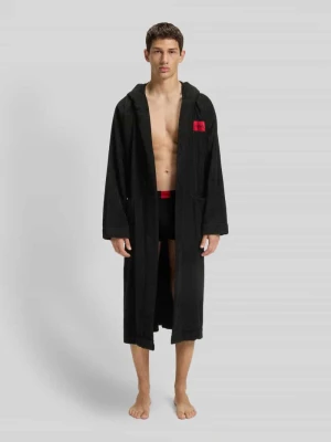 Podomka o luźnym kroju z czystej bawełny model ‘TERRY GOWN HOODED’ HUGO