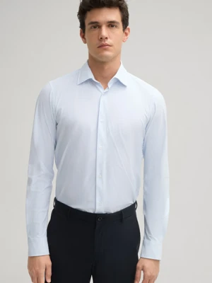 Podróżna koszulka funkcjonalna Pit w biało-niebieski wzór Joop