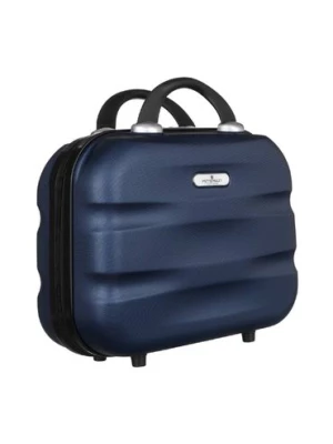 Podróżny kuferek z uchwytem na walizkę — Peterson granatowy unisex