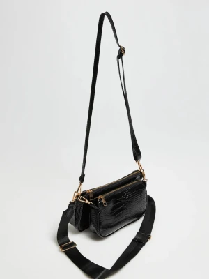 Podwójna torebka czarna Moodo