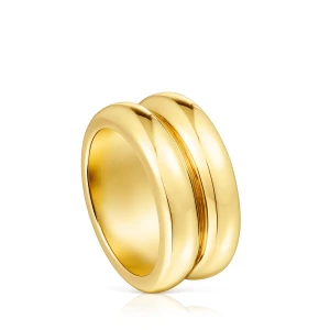 Podwójny Pierścionek Virtual Garden Wykonany Ze Srebra Vermeil - Tous