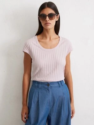 Pointelle T-shirt slim Marc O'Polo