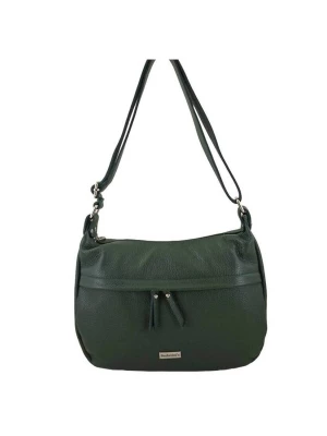 Pojemna torebka na ramię z kieszenią - Zielona ciemna Merg