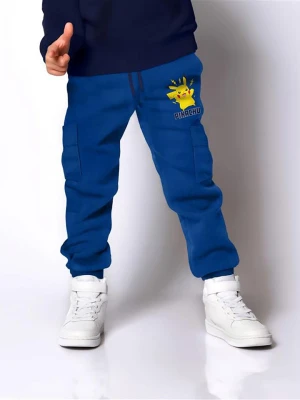 Pokémon Spodnie dresowe "Pokémon" w kolorze niebieskim rozmiar: 152