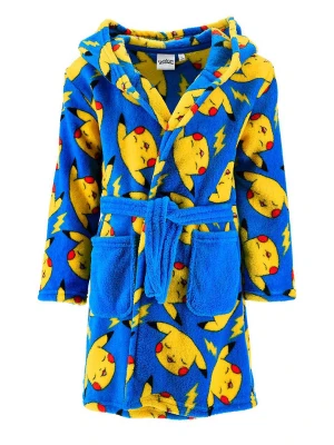 Pokémon Szlafrok "Pokemon" w kolorze niebiesko-żółtym rozmiar: 110