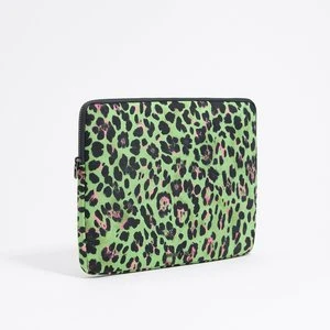 Pokrowiec na laptopa 13,5" nylon Leopard zielony BIMBA Y LOLA