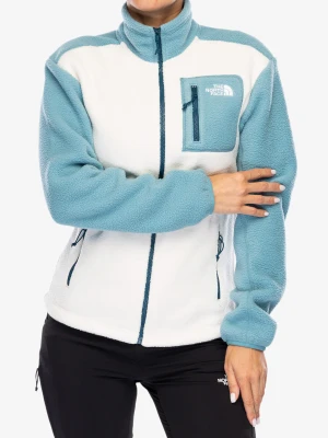 Polar damski The North Face Yumiori Full Zip - white dune/algae blue