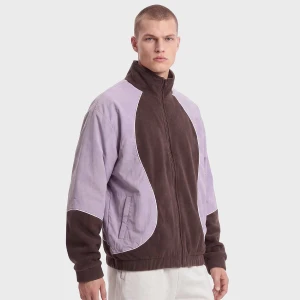 Polarfleece Taslan Track Jacket Urban Classics brązowy
