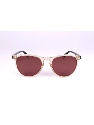 Polaroid Damskie okulary przeciwsłoneczne w kolorze beżowo-brązowo-różowym rozmiar: 54