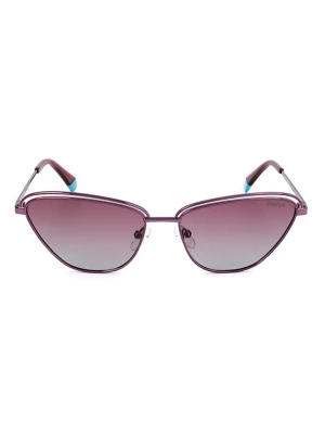 Polaroid Damskie okulary przeciwsłoneczne w kolorze fioletowym rozmiar: 56