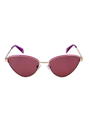 Polaroid Damskie okulary przeciwsłoneczne w kolorze fioletowym rozmiar: 56
