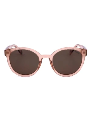 Polaroid Damskie okulary przeciwsłoneczne w kolorze jasnoróżowo-brązowym rozmiar: 52