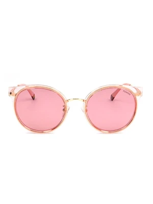 Polaroid Damskie okulary przeciwsłoneczne w kolorze różowozłoto-jasnoróżowym rozmiar: 55