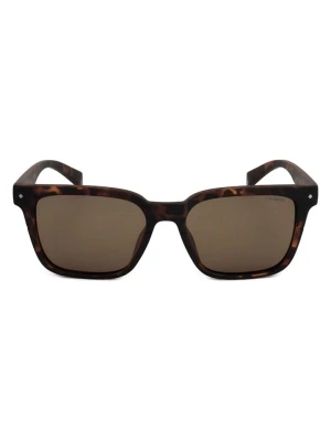 Polaroid Okulary przeciwsłoneczne unisex w kolorze brązowo-jasnobrązowym rozmiar: 52
