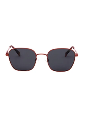 Polaroid Okulary przeciwsłoneczne unisex w kolorze czerwono-czarnym rozmiar: 53