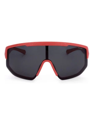Polaroid Okulary przeciwsłoneczne unisex w kolorze czerwono-czarnym rozmiar: onesize