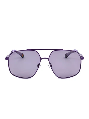 Polaroid Okulary przeciwsłoneczne unisex w kolorze fioletowym rozmiar: 58
