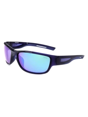 Polaroid Okulary przeciwsłoneczne unisex w kolorze granatowo-błękitnym rozmiar: 60