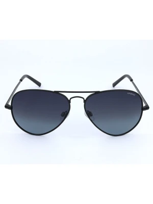 Polaroid Okulary przeciwsłoneczne unisex w kolorze granatowo-czarnym rozmiar: 58