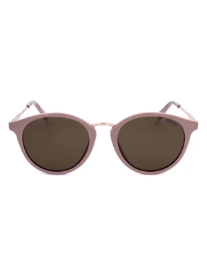 Polaroid Okulary przeciwsłoneczne unisex w kolorze jasnoróżowo-brązowym rozmiar: 51