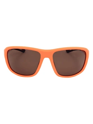 Polaroid Okulary przeciwsłoneczne unisex w kolorze pomarańczowo-brązowym rozmiar: 62