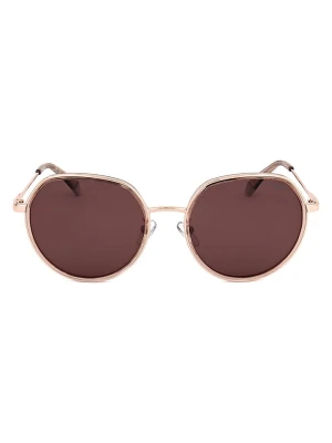 Polaroid Okulary przeciwsłoneczne unisex w kolorze złoto-brązowym rozmiar: 55