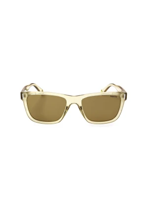 Polaroid Okulary przeciwsłoneczne unisex w kolorze żółto-oliwkowym rozmiar: 54
