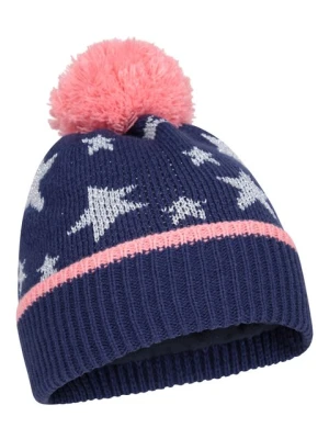 Polarowa czapka z pomponem dla dzieci Star Kids - Navy Mountain Warehouse