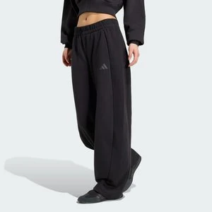 Polarowe spodnie Essentials Contemporary typu barrel Adidas czarny