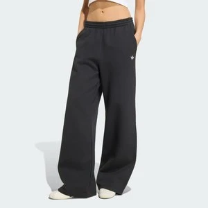 POLAROWE SPODNIE Z SZEROKIMI NOGAWKAMI ESSENTIALS Adidas czarny
