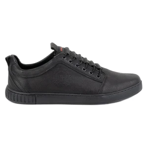 Polbut Buty męskie skórzane casual 2121/2 czarne