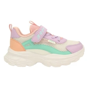 Kolorowe sneakersy dla dziewczynki na masywnej podeszwie Bartek 87008-16