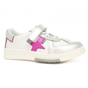 Półbuty Bartek dla dziewcząt biało srebrny w 18326004 ii p44734
