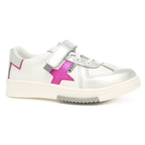 Półbuty Bartek dla dziewcząt biało srebrny w 18326004 p44576